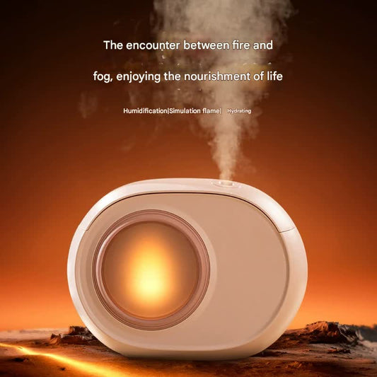 Compact Dual-Nozzle Humidifier with Ambient Light - USB-C Rechargeable, Two Mist Modes(Pink)