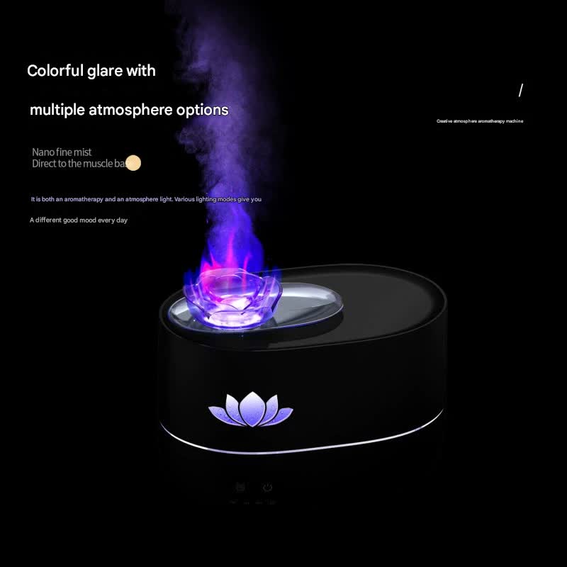Creative Aroma Diffuser & Humidifier with 7-Hue Light - USB-C, Intelligent Timer & Delicate Mist(Rocket Aromatherapy Machine - White)